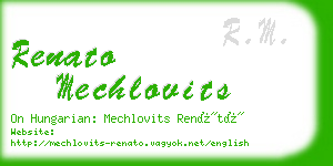 renato mechlovits business card